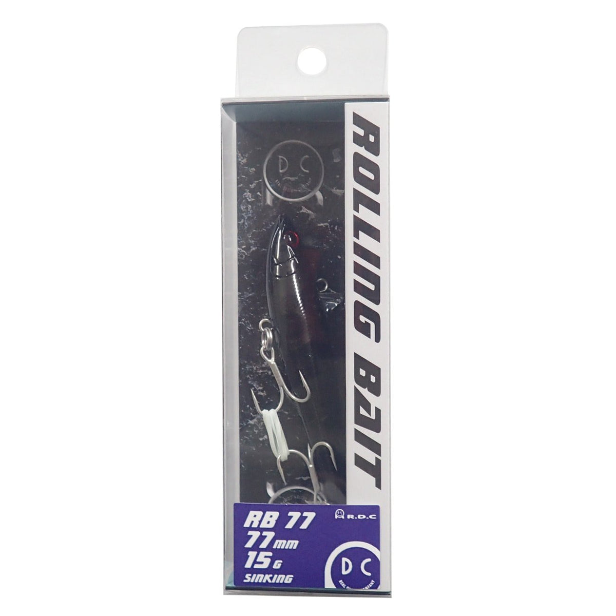 Tacklehouse Vibration R.D.C Rolling Bait, 3.0 inches (77 mm), 0.5 oz (15 g), G Black #06 RB77 Lure