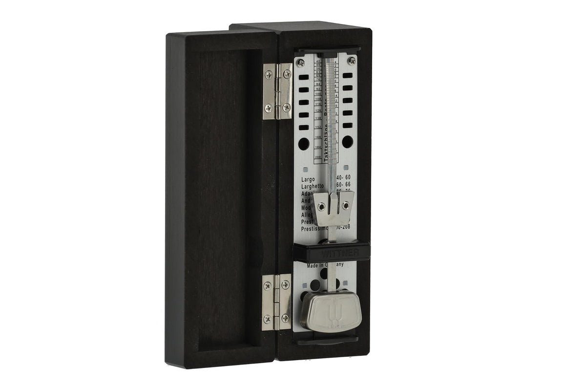 Wittner Taktell Wooden Super-Mini Metronome in Black Matte Wood