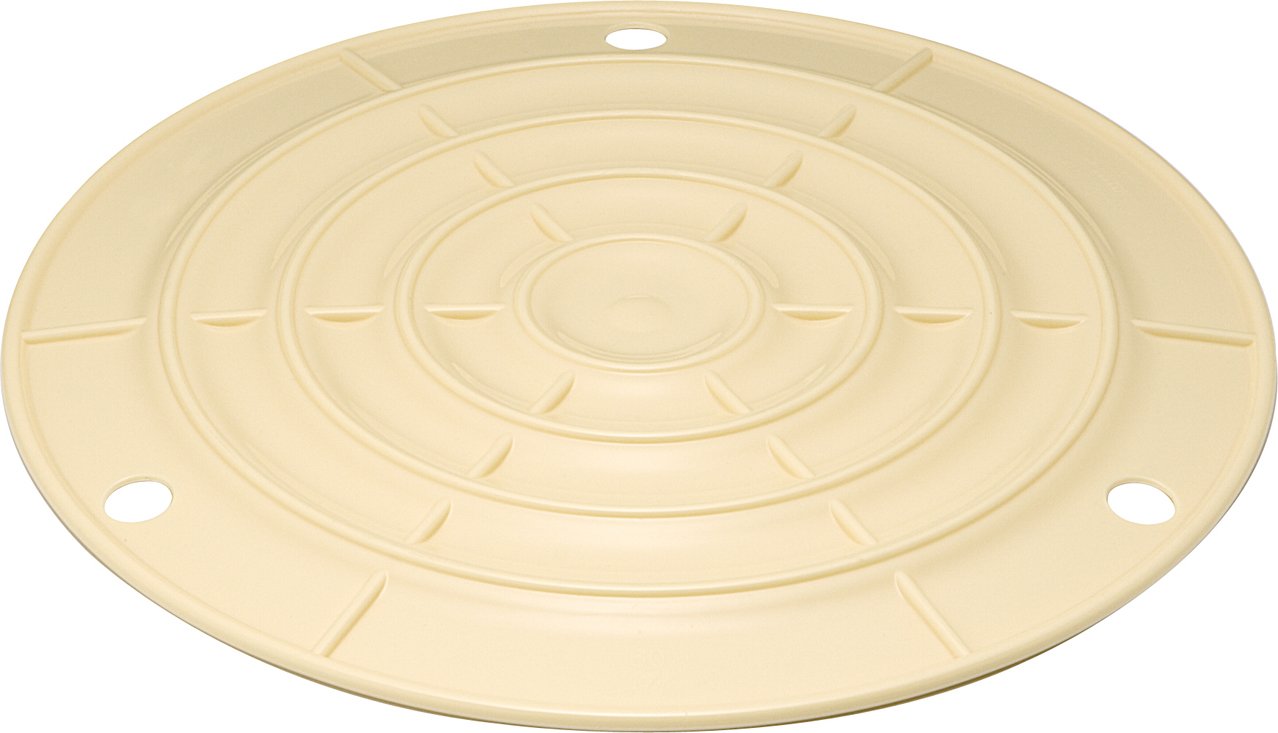 Risu Pickle Barrel Push Lid, Round, Ivory, For 60 Types, Made in Japan