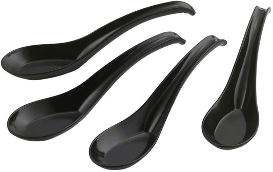 Shimomura 47782 Rice Rice Rice, Set of 4, Black