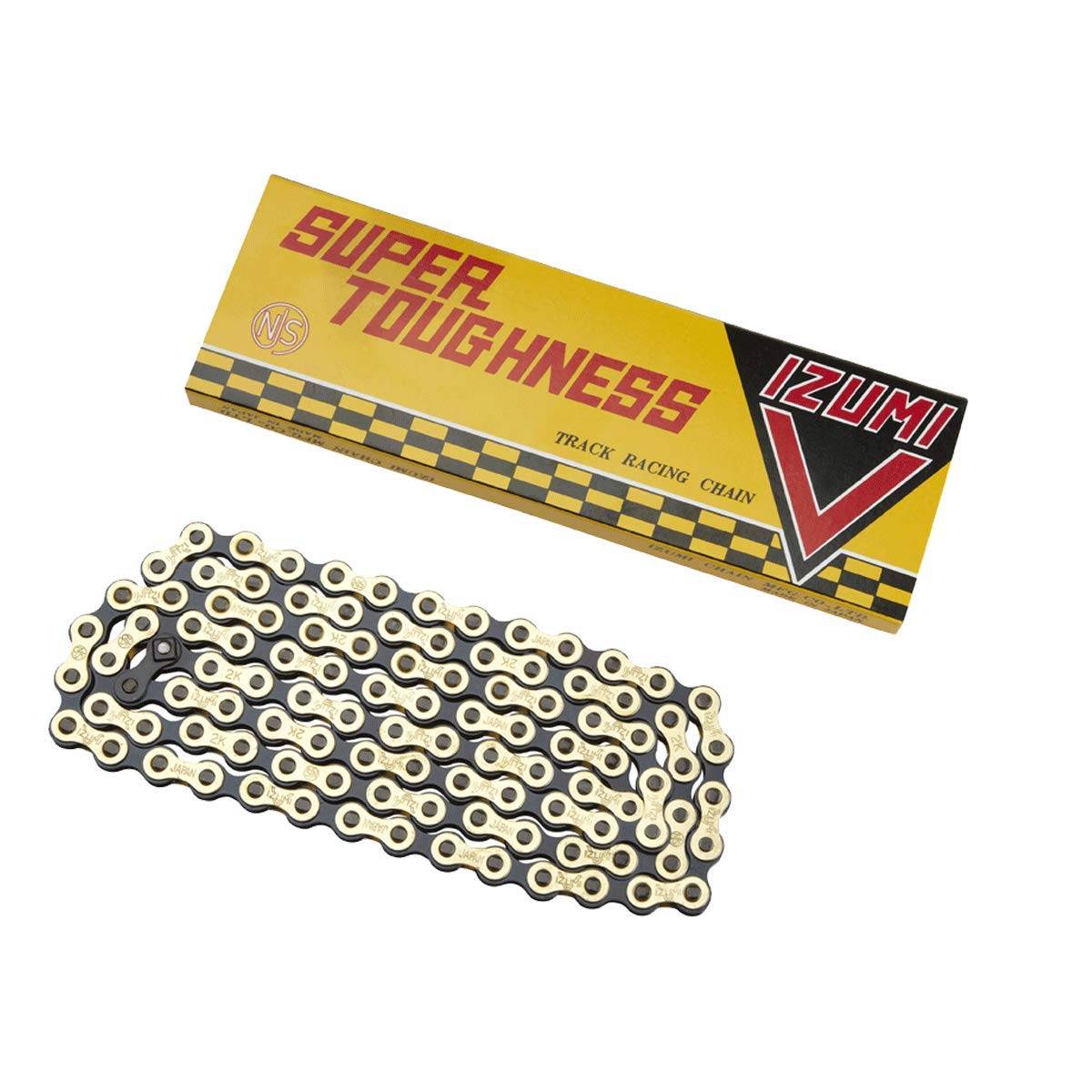 Izumi V Super Tough Chain 1/8 x 1/2 (106 Links) Gold/Black