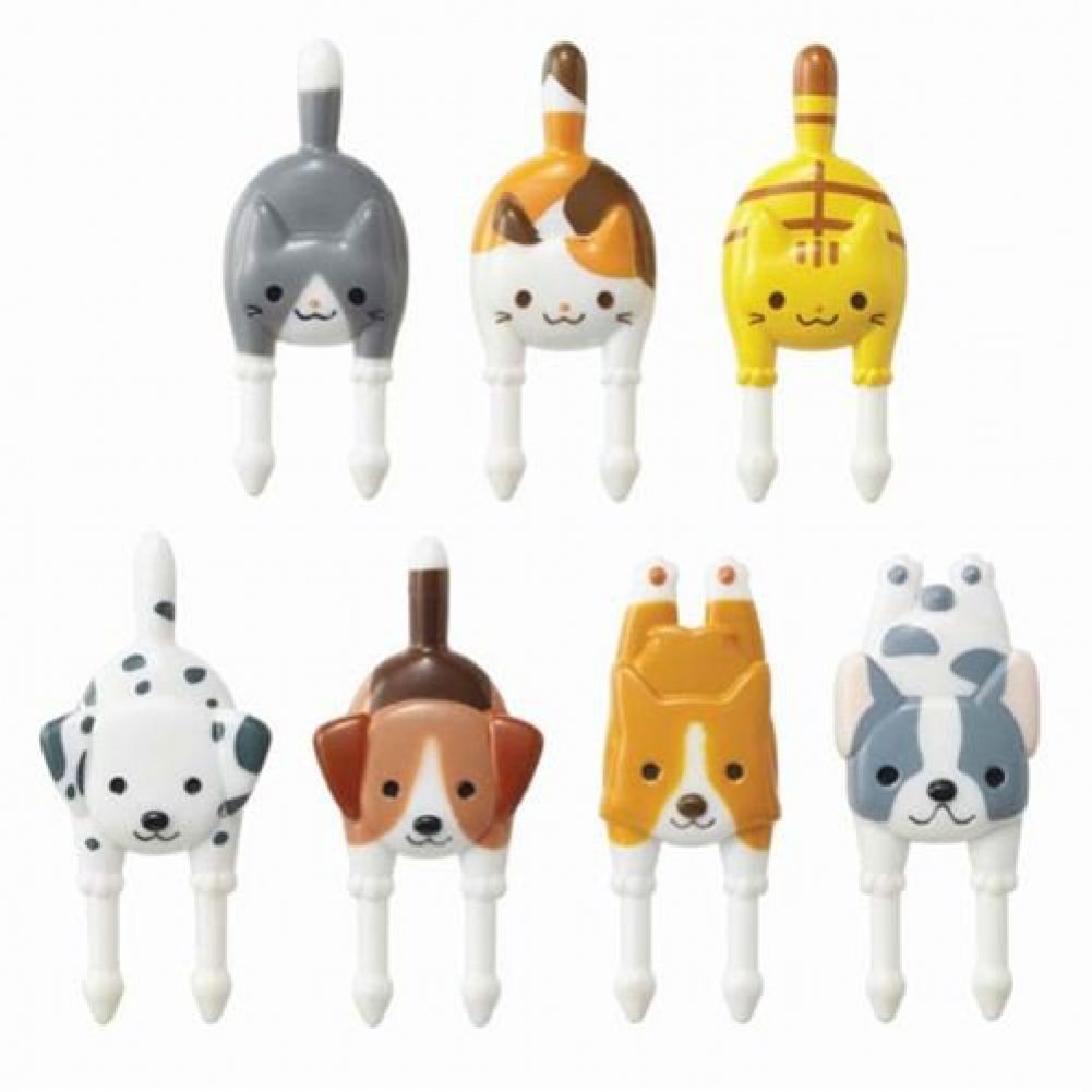 Torune 7-Piece Cat & Dog Food Picks for Bento Boxes, Original Version, BPA Free, Dishwasher Safe