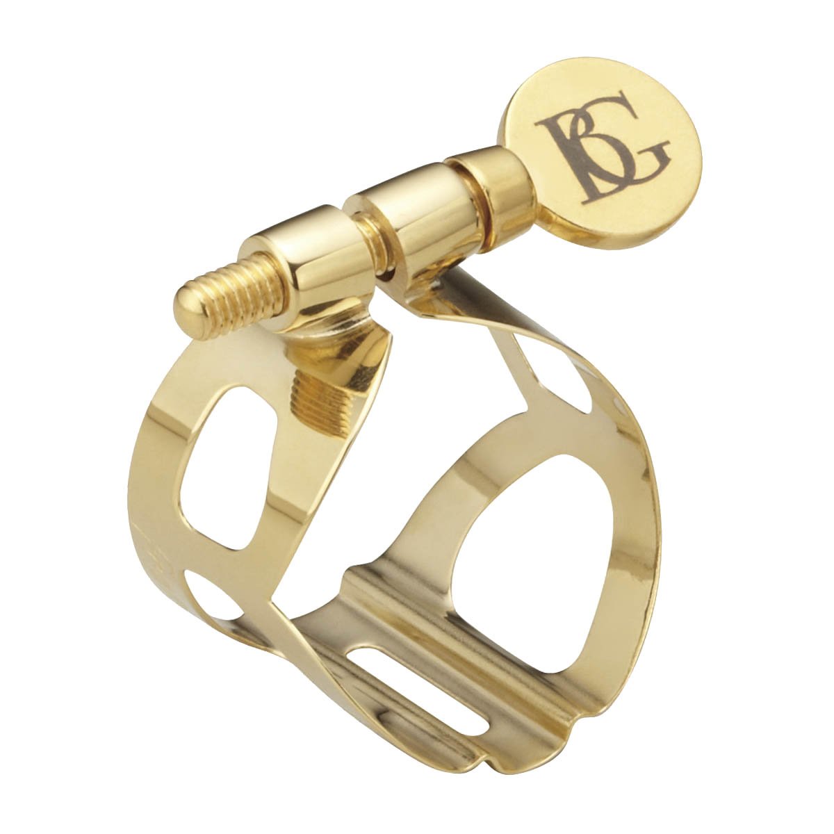 BG L50 Ligature with Cap, Soprano Saxophone, Trad, Gold L