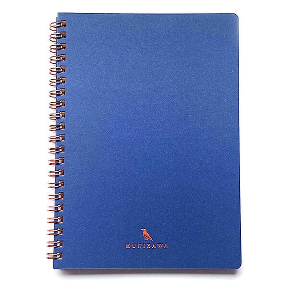 kunisawa GRR-15 Ring Notebook, A5, Squared, 80 Sheets, Indigo