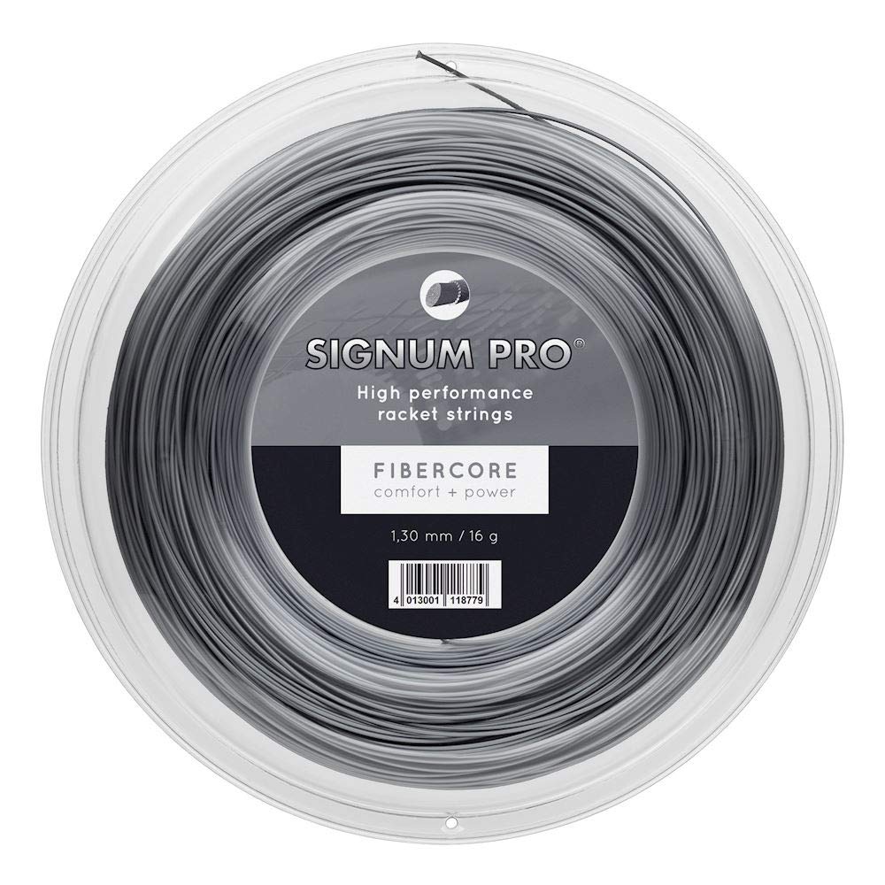 Signum Pro unisex adult Multifiber Signum Pro Fibercore 200m Reel Tennis String, Dark Grey, US