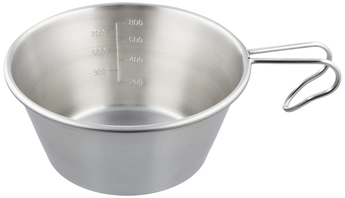 Captain Stag UH-50 Sierra Cup, Stainless Steel, Big Sierra Cup, 0.3 gal (1.0 L), Spiral Finish, Stainless Steel, Made in Japan, Tsubamesanjo