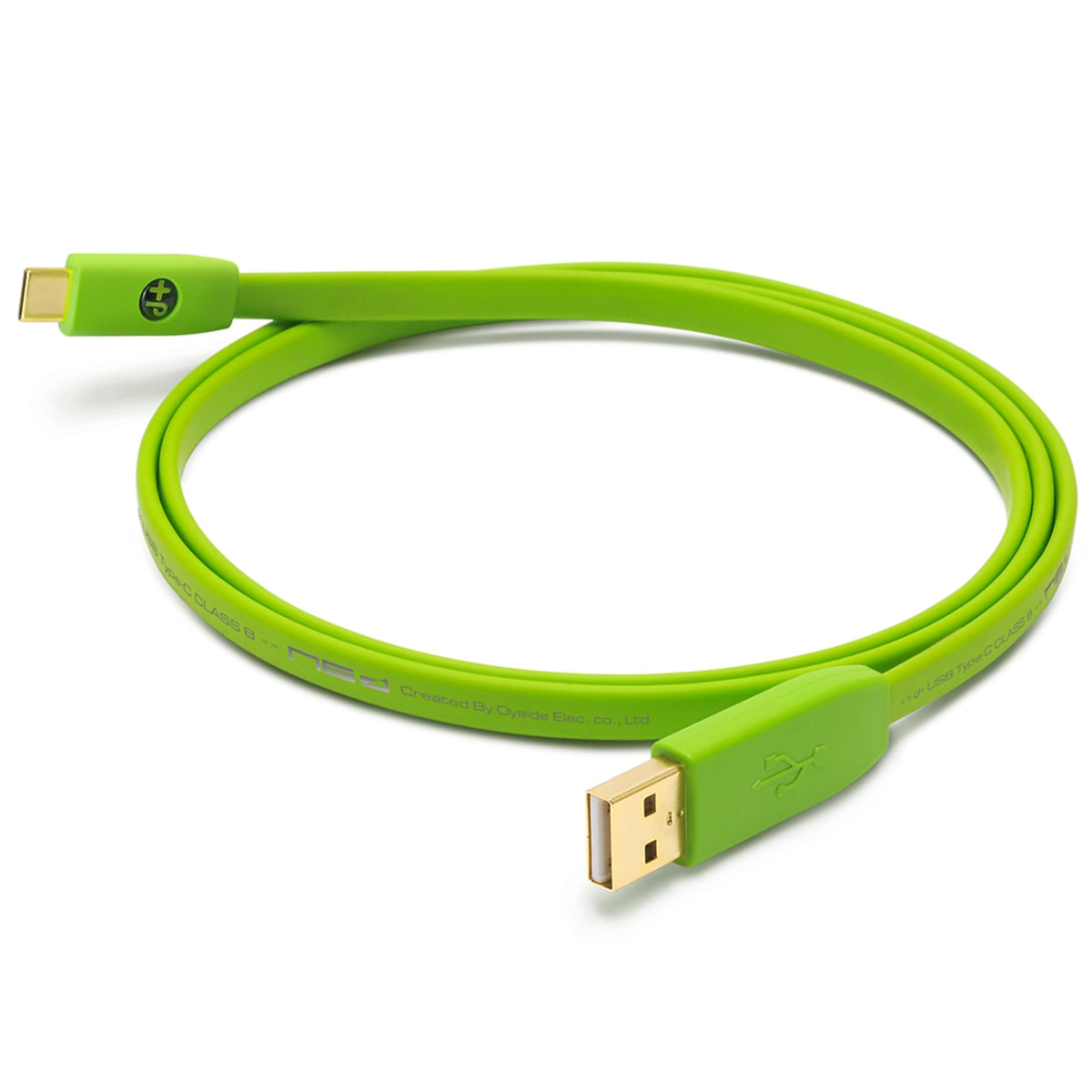 Neo by Oyaide d+ USB (Class B) A to C - High Speed Durable Digital Cable for DJs, Musicians and Producers - Green