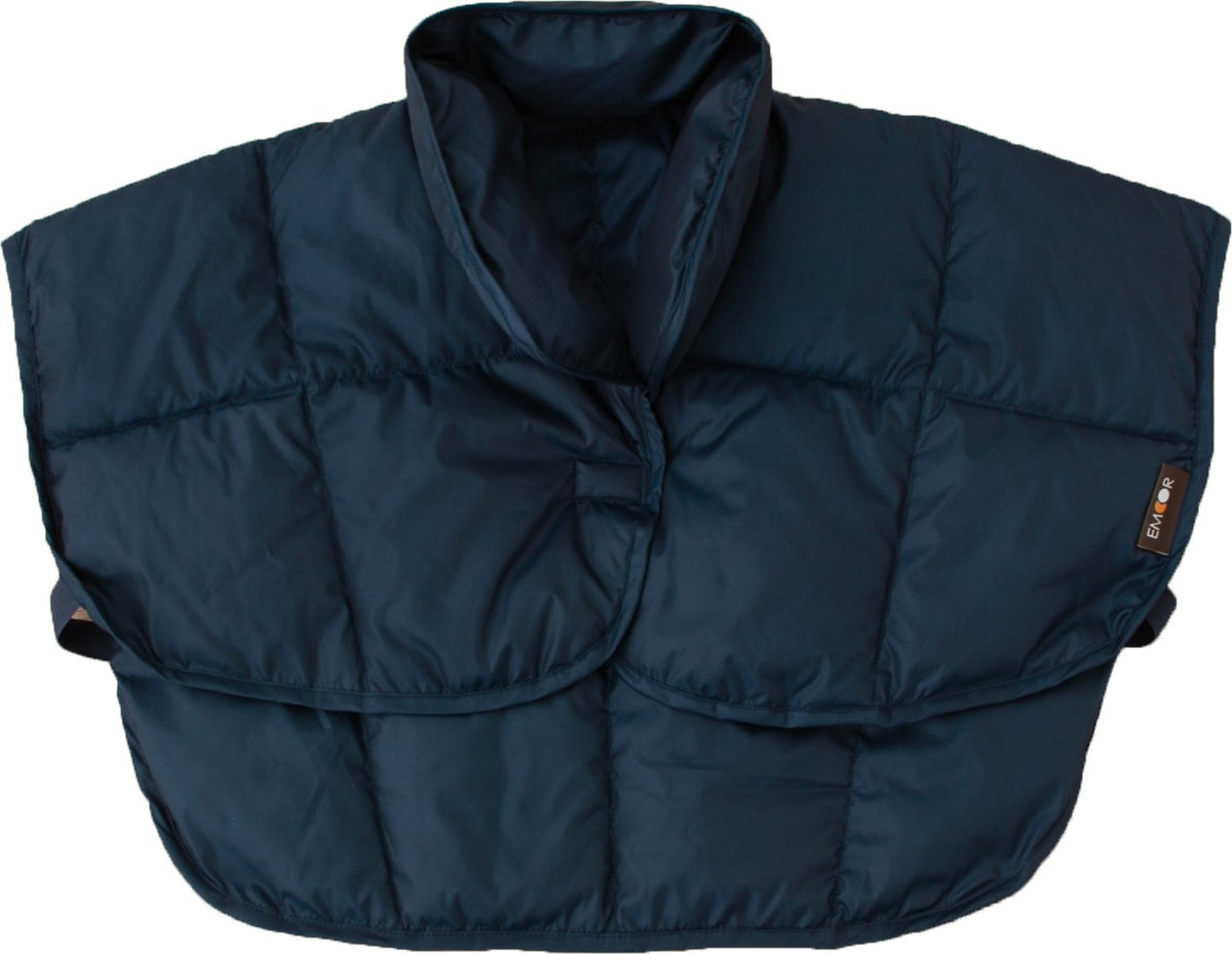 EMOOR Washable Down Cape, Large Size, Navy