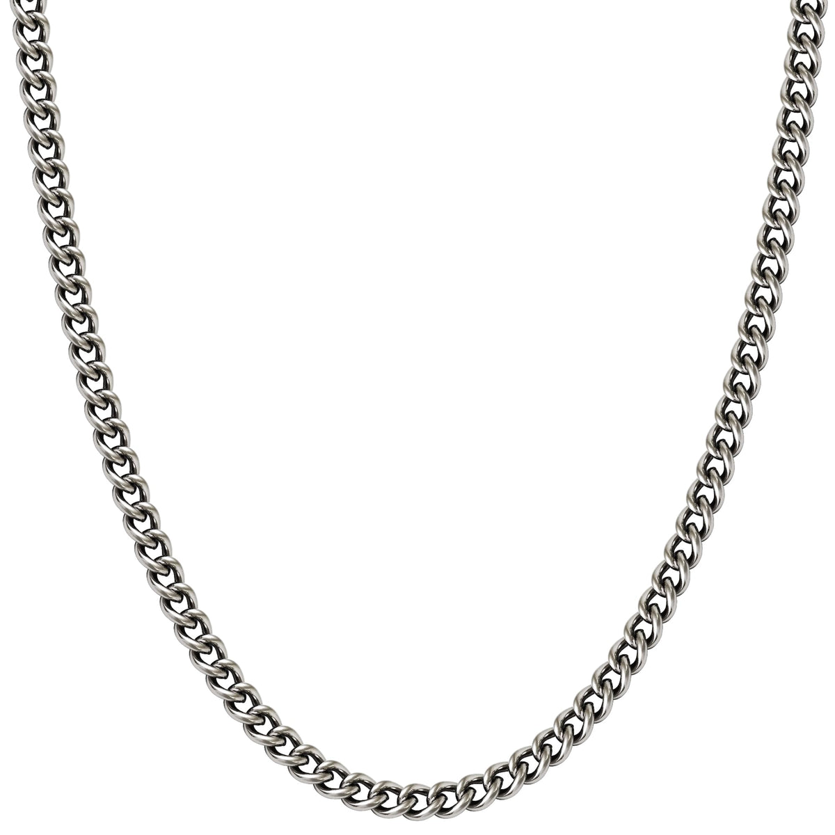 KJ phiten Titanium Necklace, Kihei Length 15.7 - 23.6 inches (40 - 60 cm), Width 0.1 inches (3.3 mm), Chain Men's Women's Made in Japan Sports, Titanium, sliver