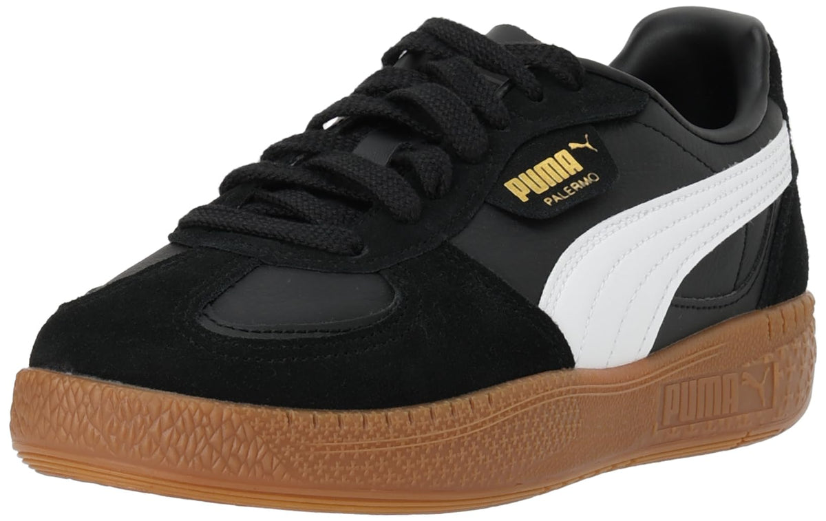 PUMA(プーマ) Unisex's Sneakers, 24 Fall/Winter Colors Puma Black/Puma White/Puma Gold (06), 24.0 cm