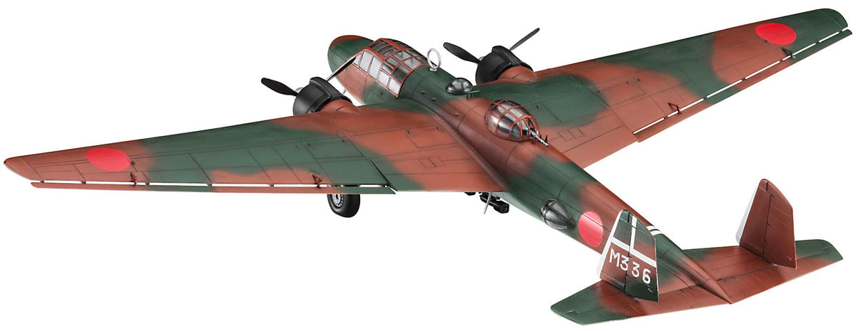 Hasegawa 02407 1/72 Japanese Navy Mitsubishi G3M2/G3M3 Type 96 Track and Field Attack Aircraft 22/23 Type Biboro Air Force Plastic Model