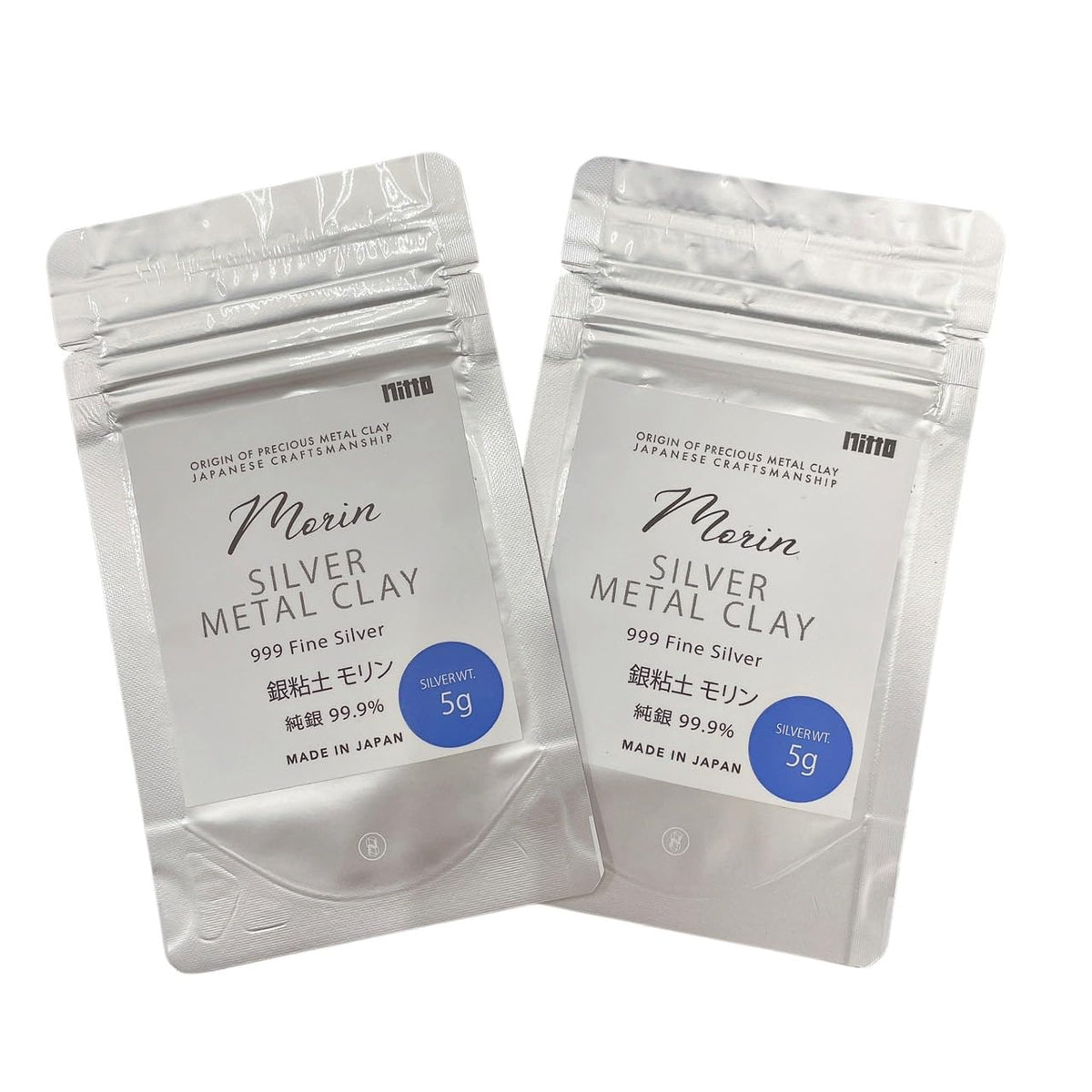 Morin Silver Clay 999 Fine Silver 5g, Set of 2