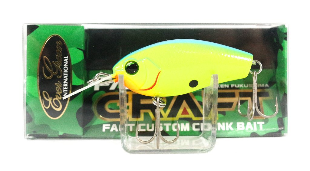 Evergreen #28 Crankbait FACT Craft, 1.8 inches (4.7 cm), 0.2 oz (6.5 g), Blue Back Chart