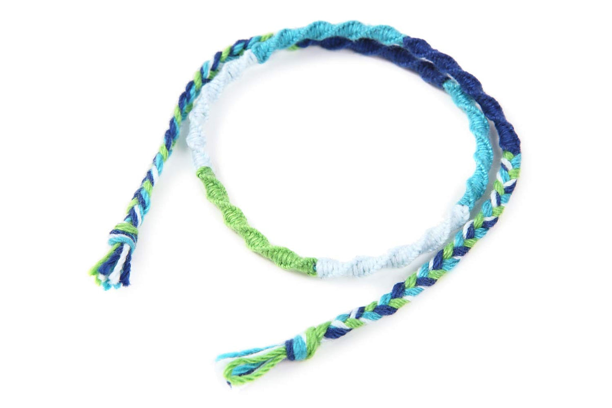 Friendship(Kumihimo) bracelet(Weathering Color with You) of Hida(Japanese).[Your Name.] holy place, the handcraft of the craftsman of Hida.