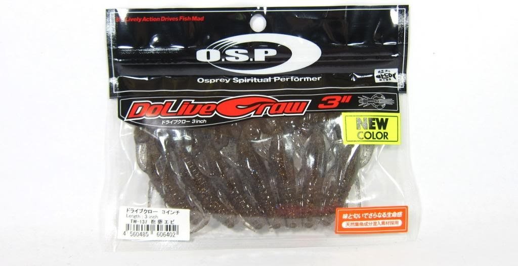 OSP Soft Lure Dolive Craw 3 Inches TW-137 (6402)