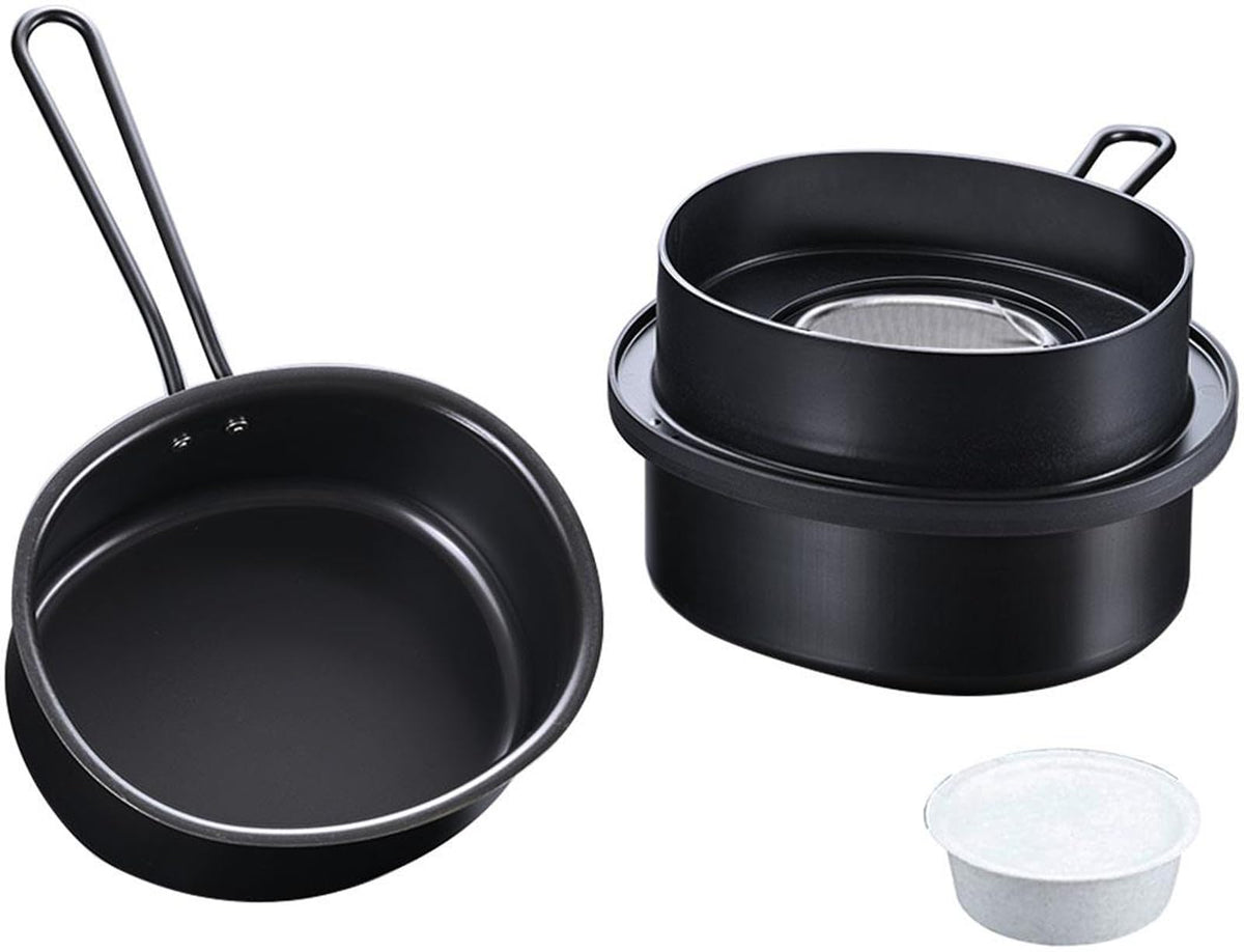 Shimomura 46574 Oval Frying Pot, Double Pot