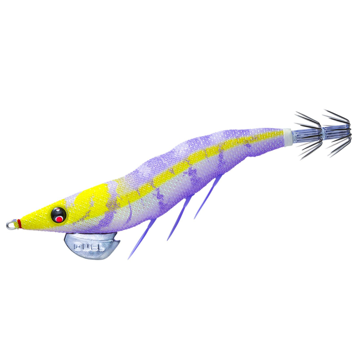 Duel Egi Easy Q Dirt Master No. 3.5 Weight: 0.6 oz (19 g) Moon View Purple Aging