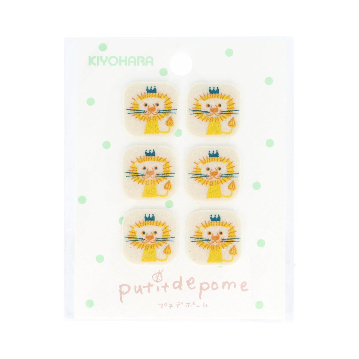 KIYOHARA putidepo-mupurintominiwappen 6 Pack