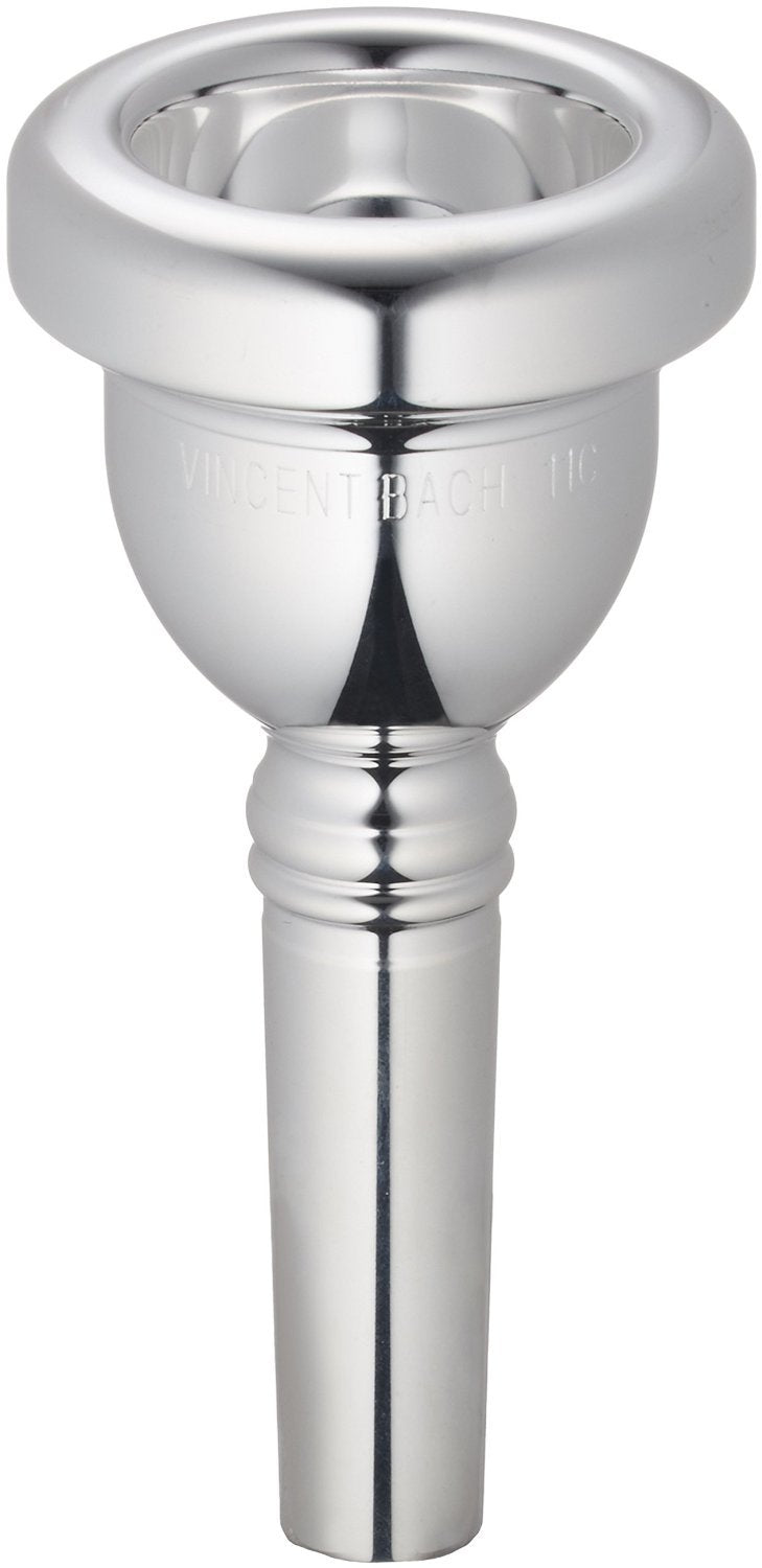 Bach 35015E Small Shank Tenor Trombone Mouthpiece, Silver Plated, 15E Cup Very Shallow