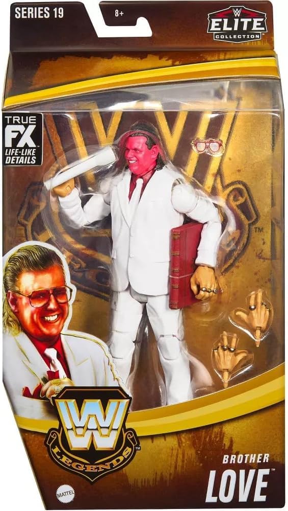 WWE Elite Collection Brother Love Wrestling Action Figure Legends Mattel Series 19 HLP51