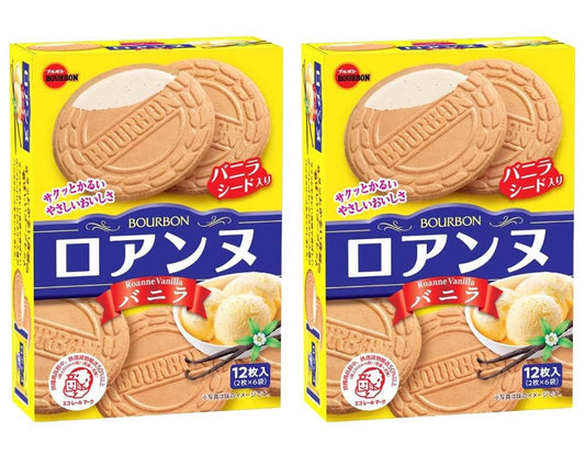BOURBON "Roanne" Japanese Baked sweets Vanilla flavor ﾗ2 With MAIKO sticker Pio big bazar