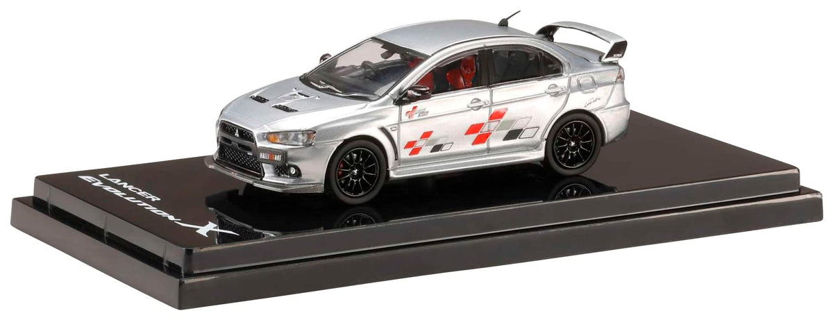 1/64 Mitsubishi Lancer Evolution 10 Rally Art Cool Silver Metallic