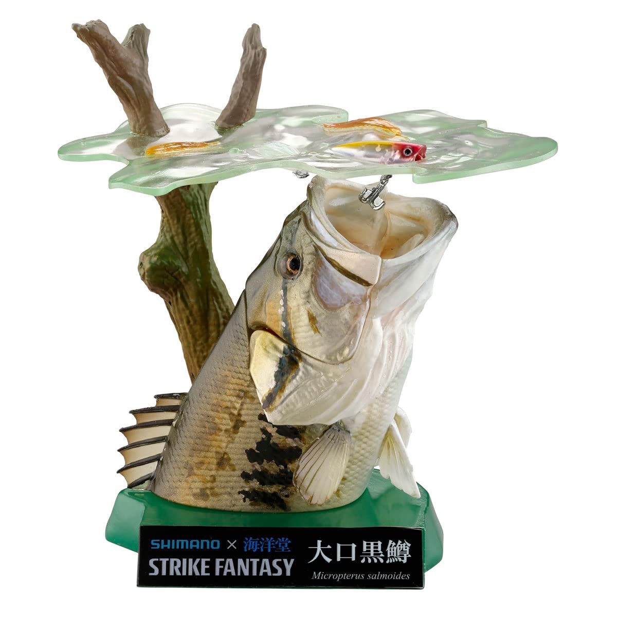 Kaiyodo STRIKE FANTASY Black Bass, Approx. 3.1 inches (80 mm), Non-scale, SBS/ABS, Painted, Finished Figure