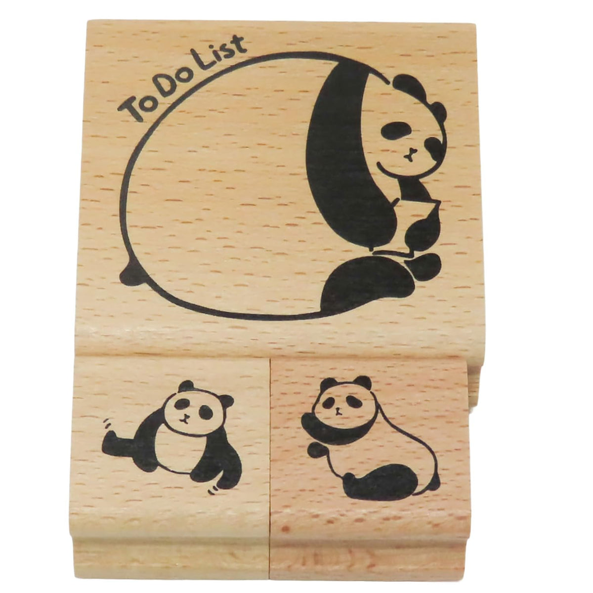 Tylottomer Rubber Stamp Panda 3pcs RT-panda-S04
