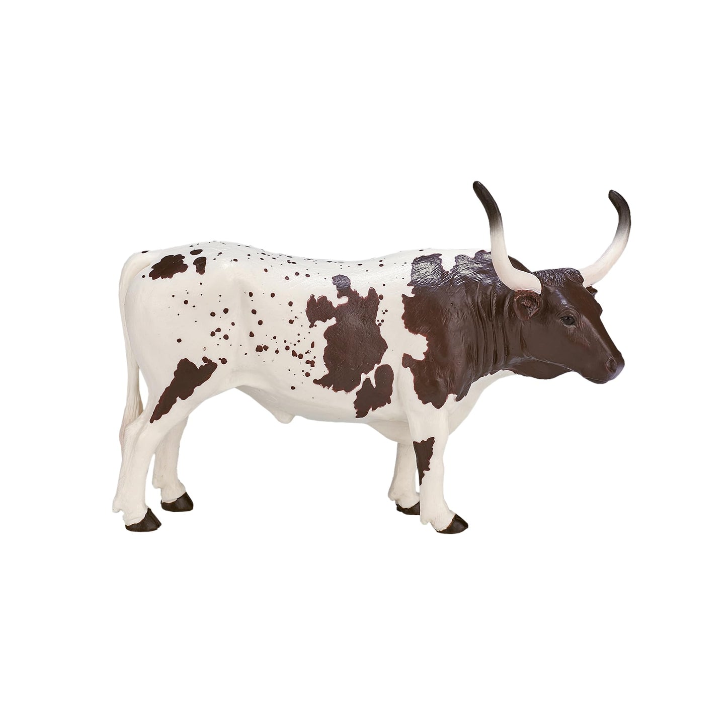 MOJO - Texas Longhorn Bull Figurine | Hand-Painted Toy Figure | Farmland Collection | True to Life & Highly Detailed | Designed in UK