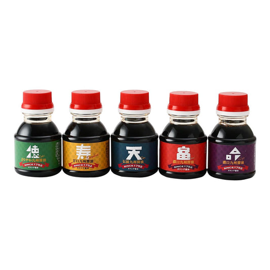 Takeshige soy sauce Kyushu dark soy-handed soy sauce set 100ml × 5 species