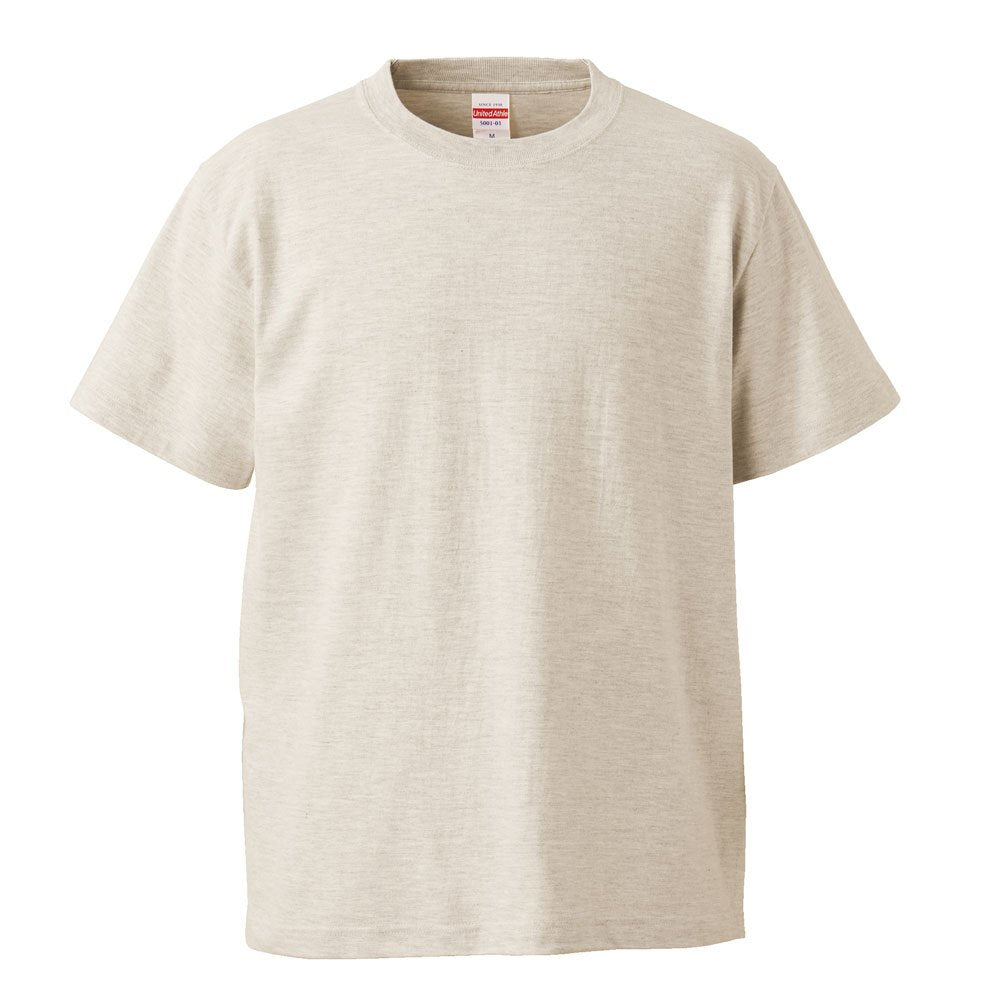 United Athle Men's 5.6oz. High-quality Tee S Oatmeal