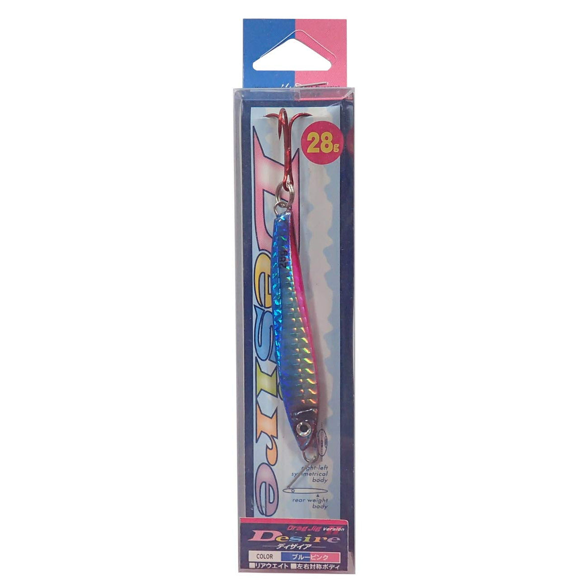 MARUSHINGYOGU Metal Jig, Desire, 1.0 oz (28 g), Blue Pink