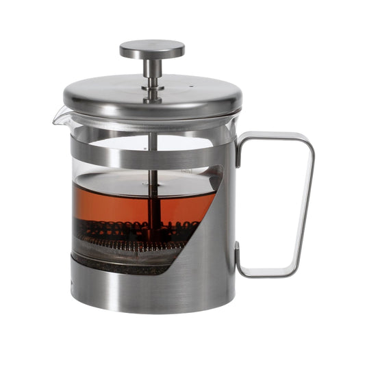 HARIO THSV-2-HSV Hairline Silver Pressed Coffee, Heat Resistant Glass, Stainless Steel, Practical Capacity, 10.1 fl oz (300 ml)
