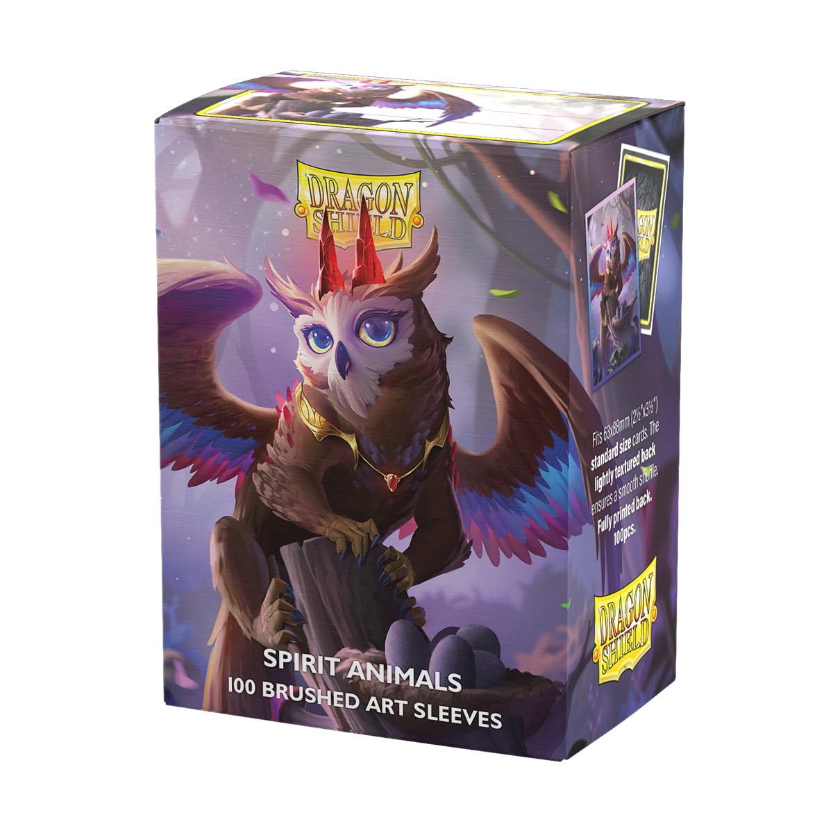 Dragon Shield | Brushed Art Sleeves | The Dragowlis | 100 CT - Smooth & Tough Premium TCG Sleeves | Compatible with Pokemon, Flesh & Blood, One Piece & Magic the Gathering