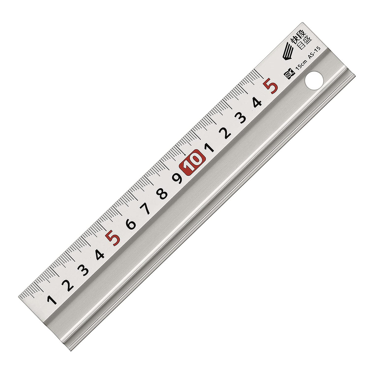 Niigata Seiki SK AS-15 Aluminum Scale, Easy Level, 5.9 inches (15 cm), Groove for Grooving