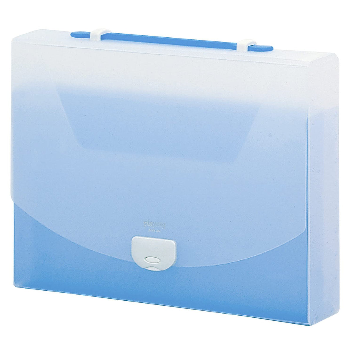 Budgerigar playing two-way case A4 Blue AP-956-10 (japan import)