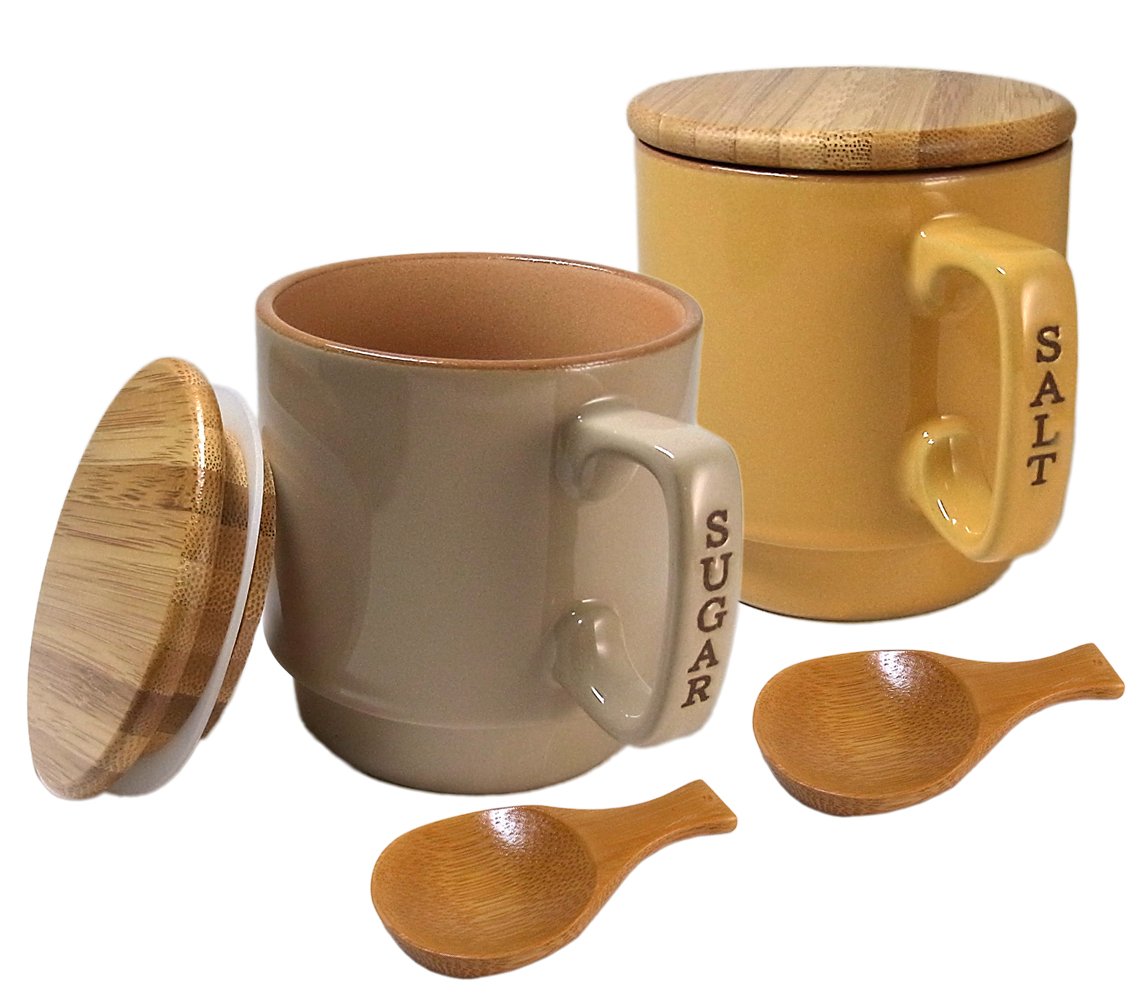 Dry Canister Pair with Teaspoon Sugar & Salt 150243