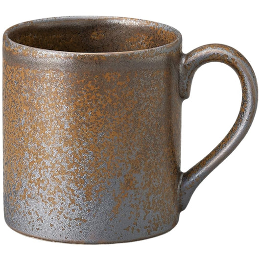 Ale-net Mug, 3.0 x 4.3 x 3.3 inches (7.6 x 11 x 8.4 cm), 11.8 fl oz (290 cc), Manganese Mug, Porcelain, Dishwasher Safe, Microwave Safe, Mino Ware, Made in Japan