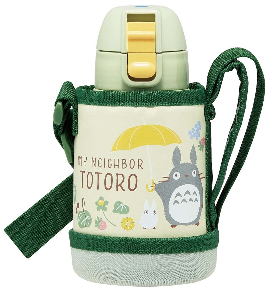 Skater KSTCH4-A My Neighbor Totoro Water Bottle, 13.5 fl oz (400 ml), Includes Cover