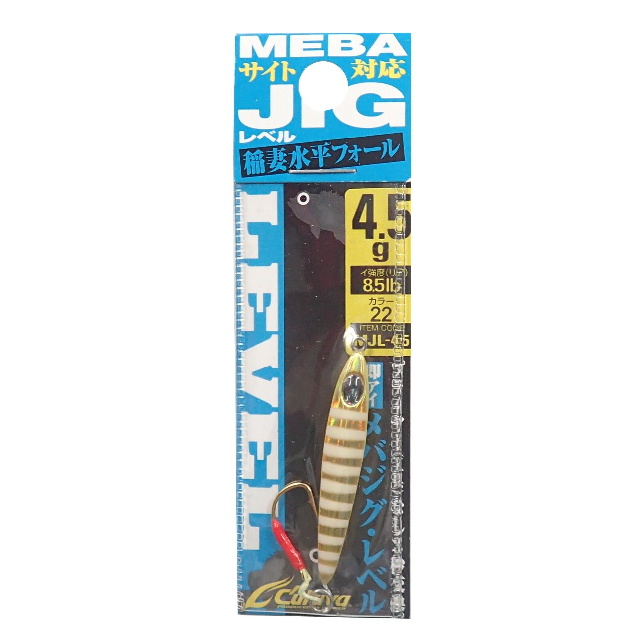 Owner MJL4.5 Metal Jig, Rockfish Level, 0.2 oz (4.5 g), Gold Zebra #22 No.31879