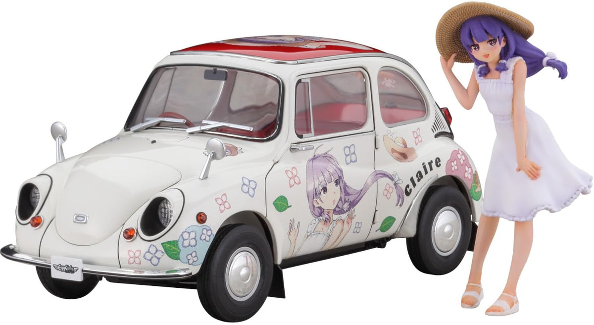 Hasegawa Subaru 360 Deluxe Claire Frost 652448-1/24 Scale 1:24 Scale