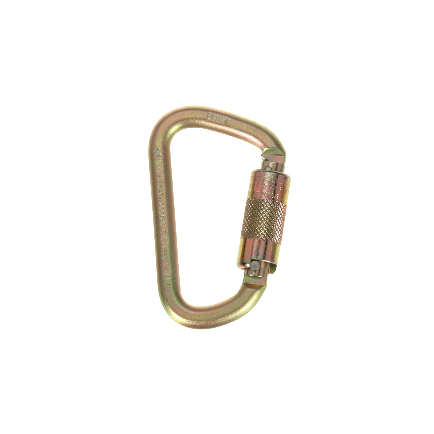 3M DBI-SALA Saflok Self-LockingSelf-Closing Carabiner With 1116" Gate Opening,Gold