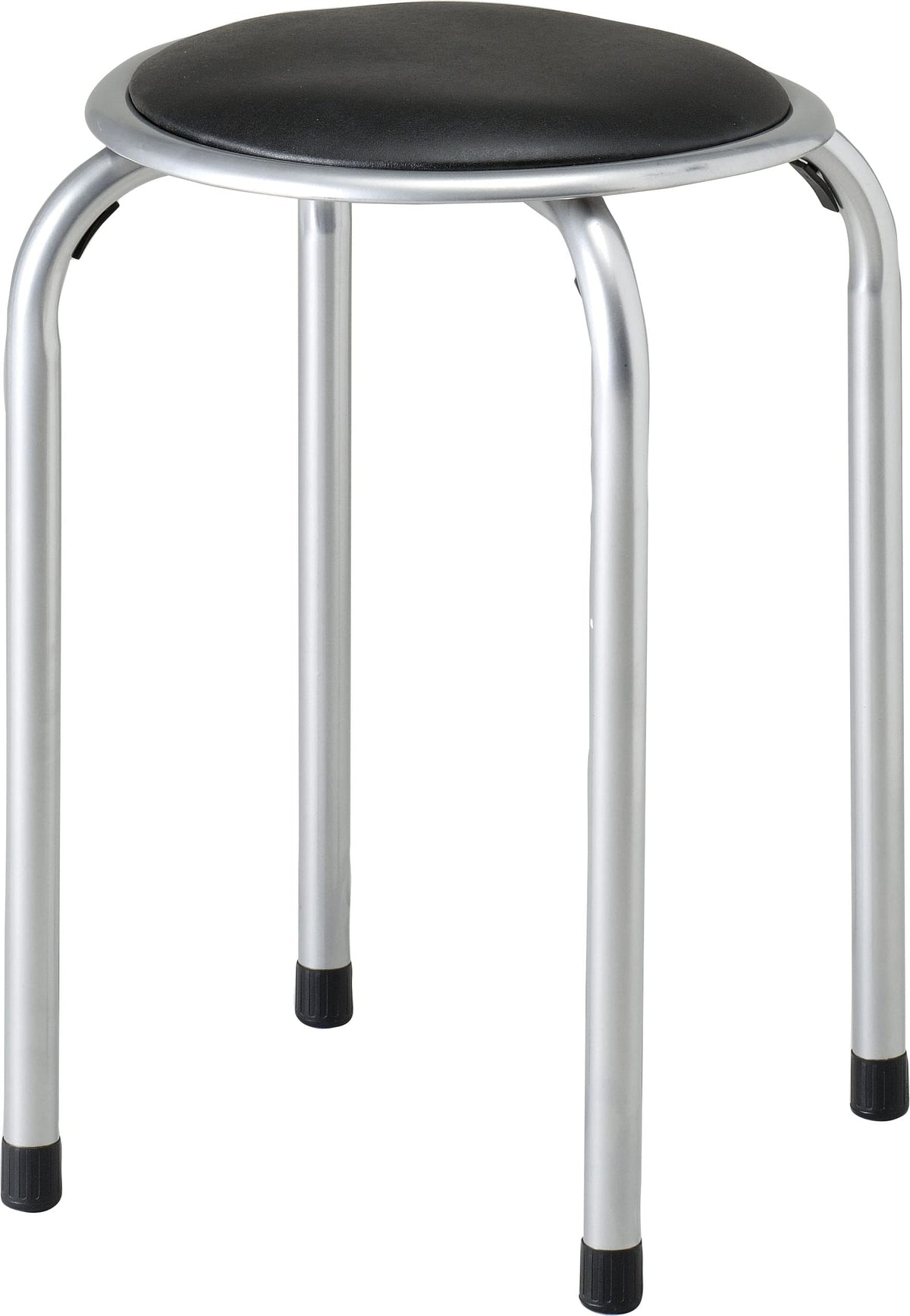 Pearl Metal N-7873 Chair, Pipe Chair, Stackable, Black