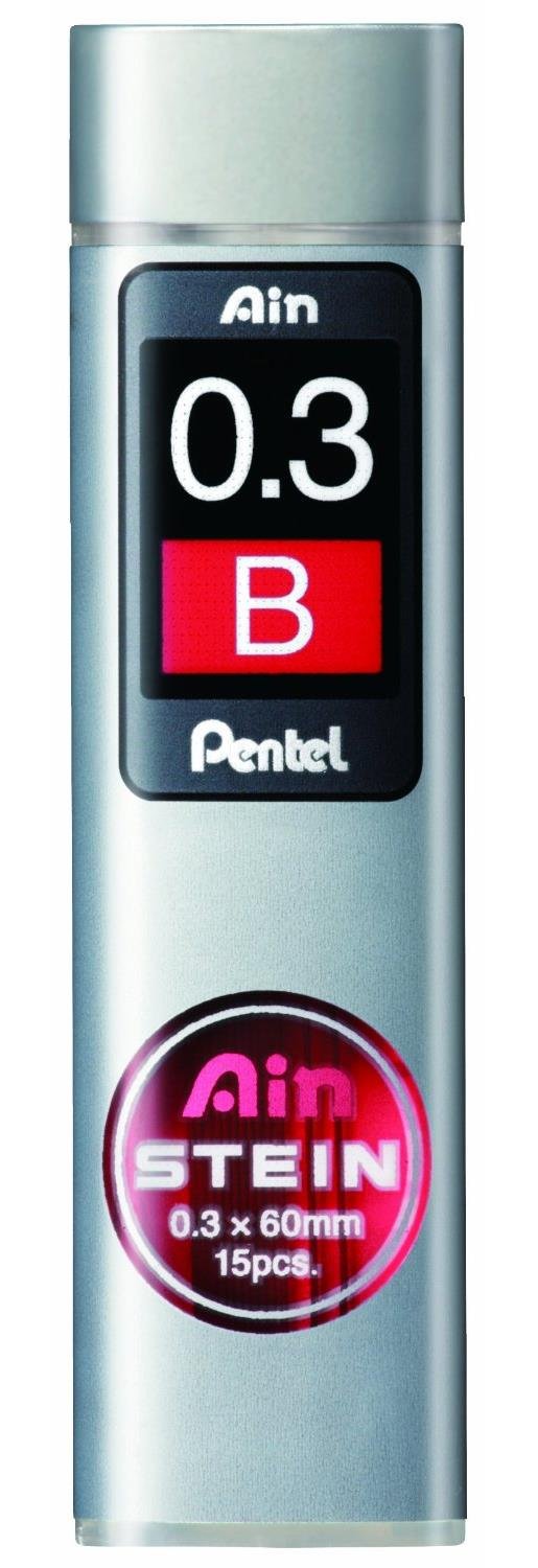 Pentel Mechanical Pencil Lead, Ain Stein, 0.3mm, B (C273-B)