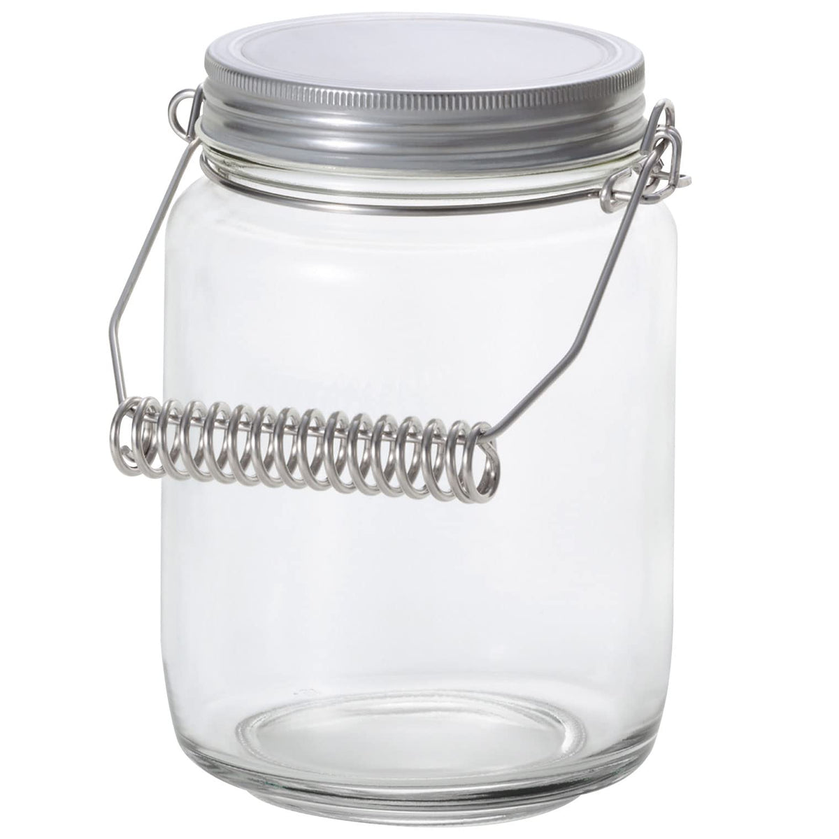 Aderia M6455 Storage Container, Glass Container, Metal Handle Stocker, 800, Made in Japan