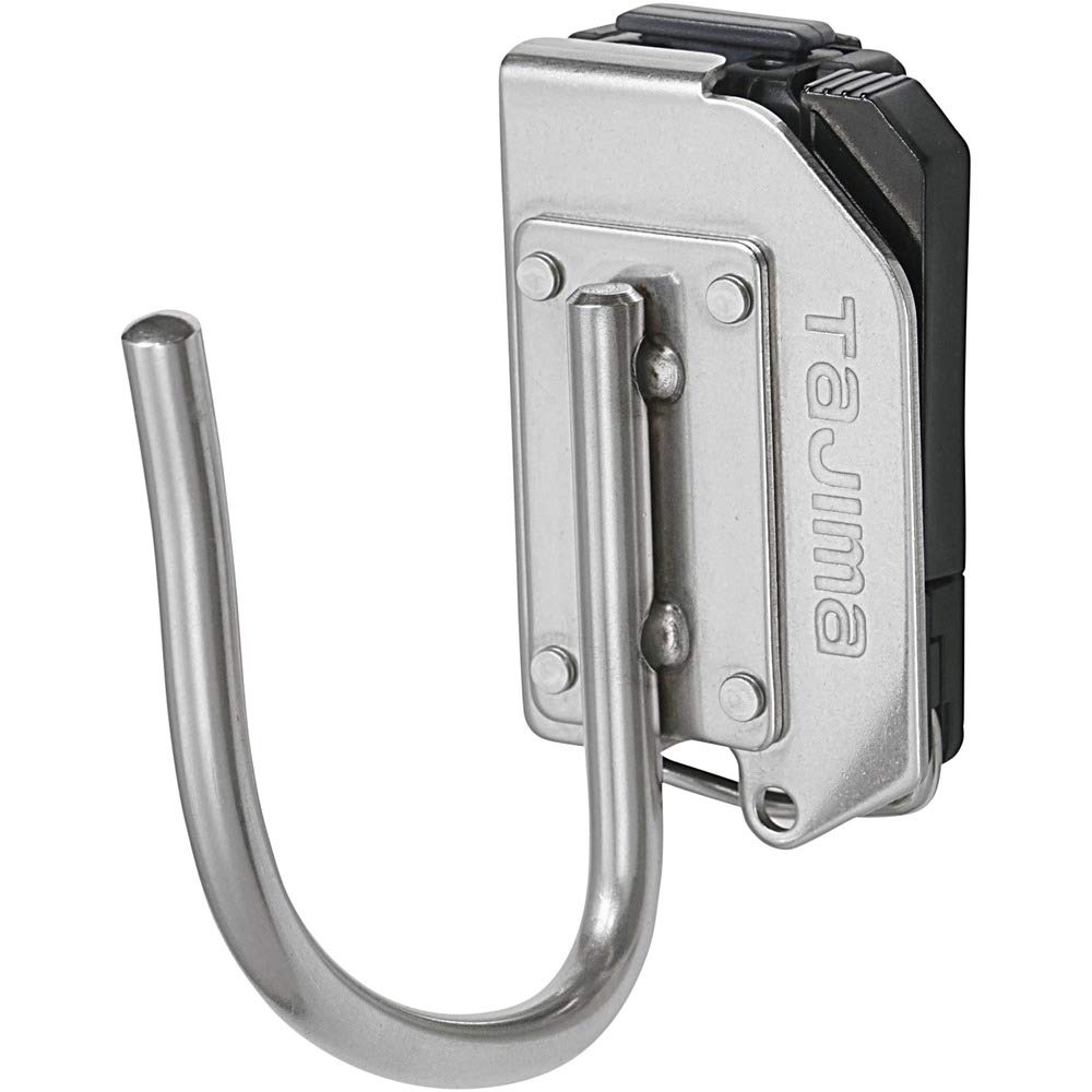 Tajima Safety System Detachable Tool Holder, Heavy Duty Heavy Duty Stainless Steel J-Hook, Easy to Put on and Take Off Later, Can Be Installed on a Belt Later, Easy to Replace Waist Tools, Choose Only