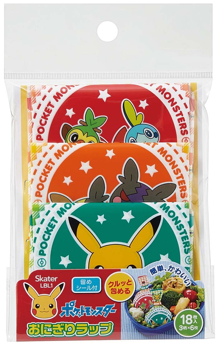 Skater LBL1-A Onigira Wrap, Onigiri Film, Pokémon 18 Pieces