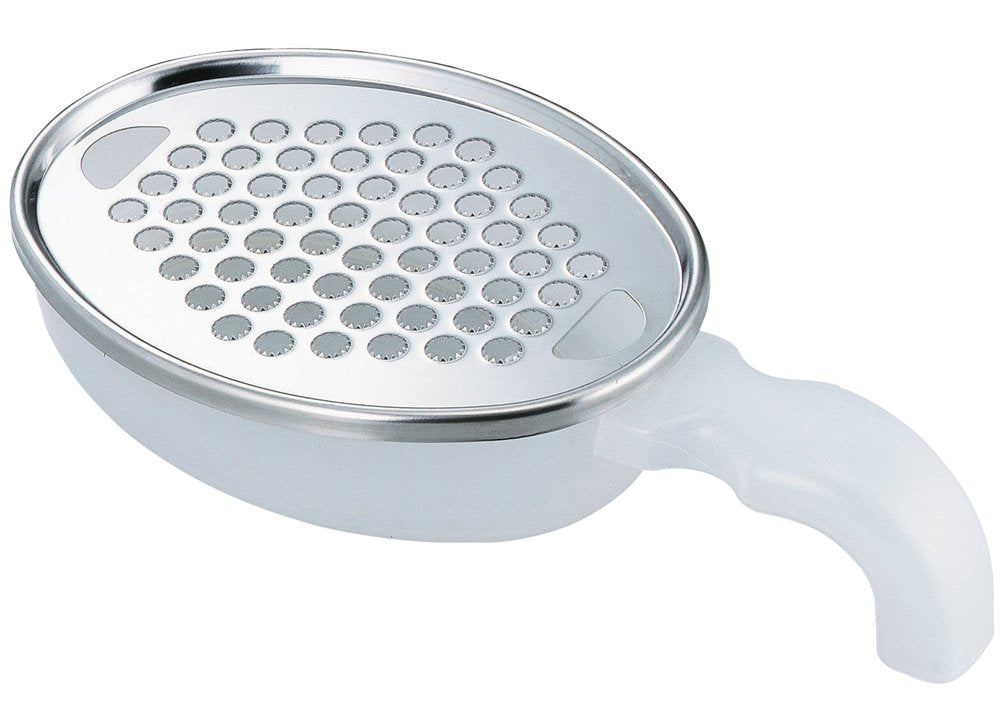 Shimomura Kihan Tsubame Sanjo 22470 Grater with Handle, Tilted, Professional Grater, Grater Meijin Slant, Clear, Made in Japan