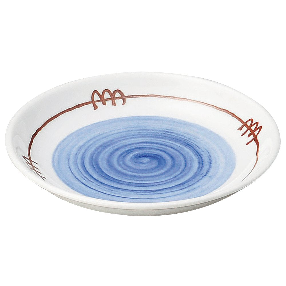 Yamashita Kogei 14062560 Medium Plate, White, φ6.5 inches (16.5 cm), Rui Crest 5.0 Plate
