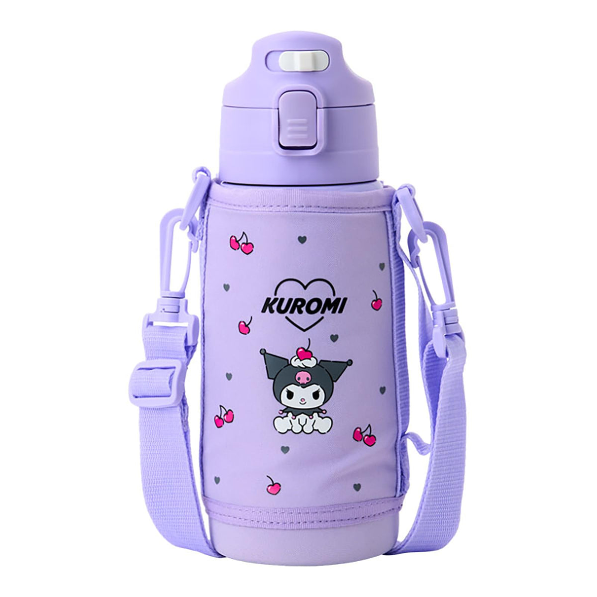 Sanrio 096075 2-Way Stainless Steel Bottle, Chromi, Children, For Both Heat and Cold Use, Capacity: 24.3 fl oz (620 ml) when using a cup, 24.3 fl oz (670 ml) with name space